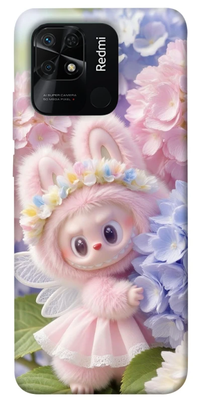 Чохол на Xiaomi Redmi 10C Labubu & Flowers ver.1 фото 1 з 1