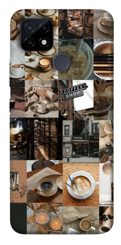Чохол на Realme C21Y Coffee collage ver.3 фото 1 з 1