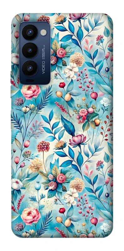 Чехол на TECNO Camon 18 Pro Floral design ver.5 фото 1 из 1