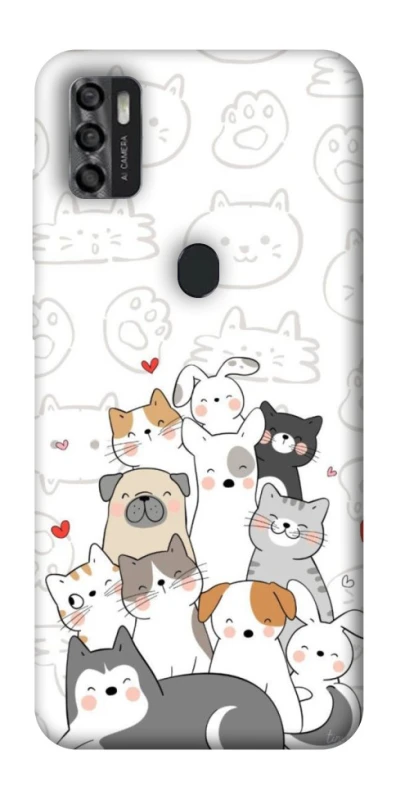 Чохол на ZTE Blade A7s (2020) Funny Pets фото 1 з 1