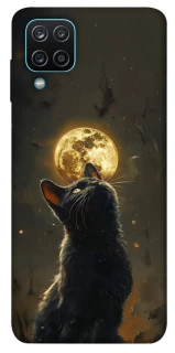 Чохол на Samsung Galaxy M12 Кіт під місяцем v2 фото 1 з 1