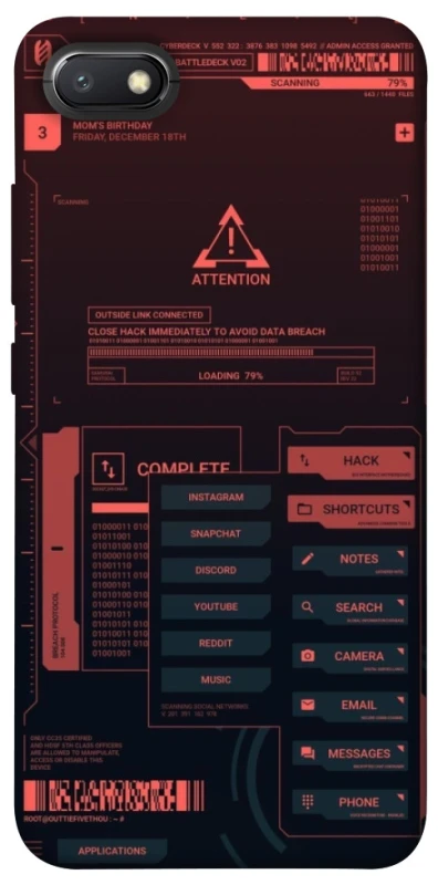 Чохол на Xiaomi Redmi 6A Attention фото 1 з 1