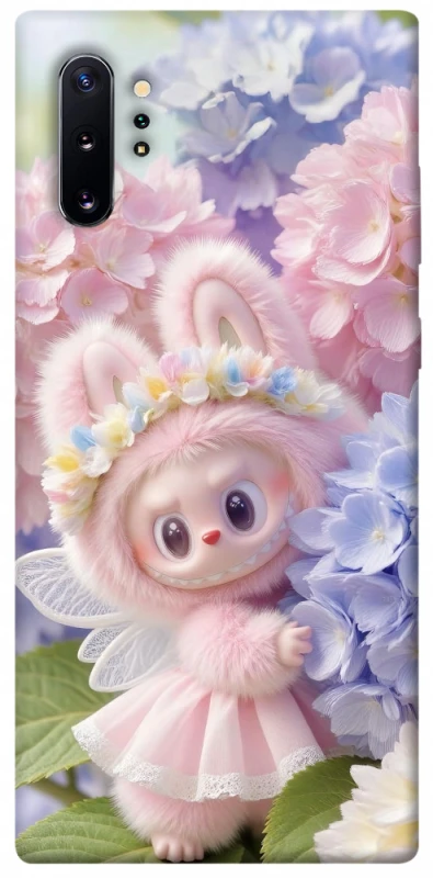 Чохол на Samsung Galaxy Note 10 Plus Labubu & Flowers ver.1 фото 1 з 1