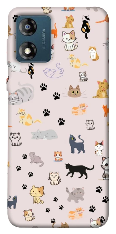 Чохол на Motorola Moto E13 Cat style ver.1 фото 1 з 1