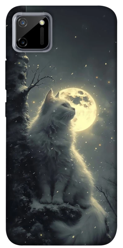 Чехол на Realme C11 Кот под луной фото 1 из 1