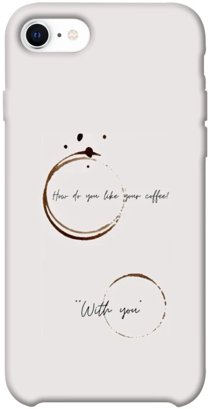 Чохол на Apple iPhone SE (2020) Coffee with you фото 1 з 1