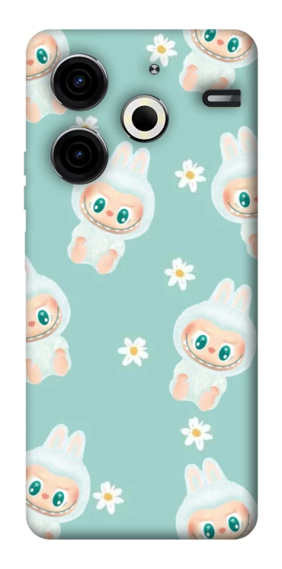 Чохол на TECNO Pova 6 Neo (LI6) Labubu Green фото 1 з 1