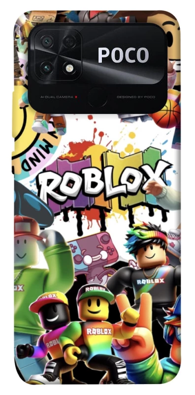 Чехол на Xiaomi Poco C40 Roblox Characters Collage фото 1 из 1