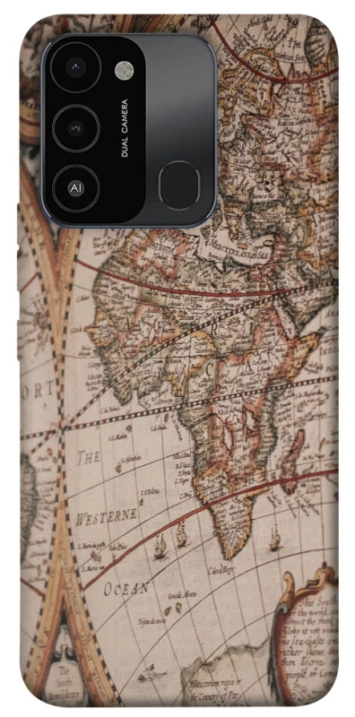 Чехол на TECNO Spark 8C Карта путешествий фото 1 из 1