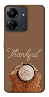 Чохол на Xiaomi Poco C65 Thankful coffee фото 1 з 1