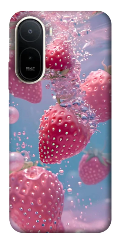 Чехол на Xiaomi Redmi A7 Pro 4G Клубника в воде фото 2 из 2
