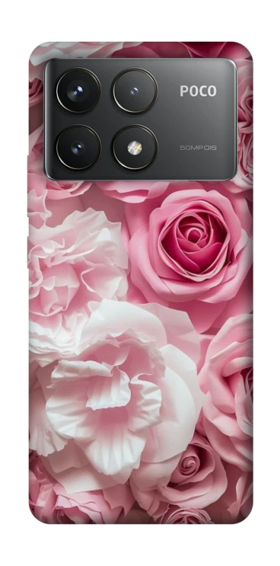 Чохол на Xiaomi Poco F6 Pro Рожеві Квіти фото 1 з 1