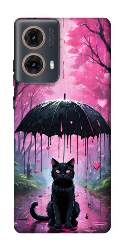 Чохол на Motorola Moto G85 Black cat фото 1 з 1