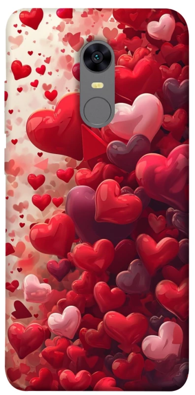 Чохол на Xiaomi Redmi 5 Plus / Redmi Note 5 (Single Camera) Many hearts фото 1 з 1