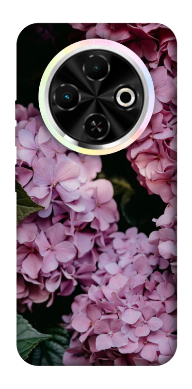 Чохол на TECNO Spark 30C Рожеві гартензії фото 1 з 1
