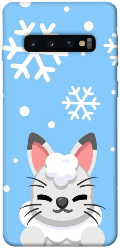 Чохол на Samsung Galaxy S10 Adopt Me Snow Kitty Smile фото 1 з 1