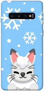 Чохол на Samsung Galaxy S10 Adopt Me Snow Kitty Smile фото 1 з 1