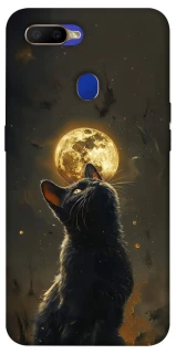 Чохол на Oppo A5s Кіт під місяцем v2 фото 1 з 1