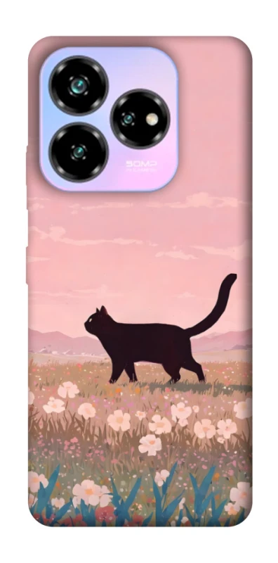 Чохол на ZTE Nubia V60 cat on a field фото 1 з 1