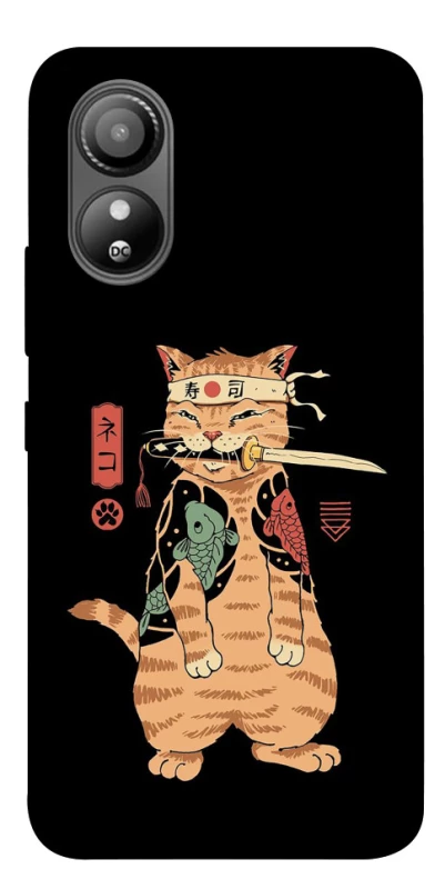 Чохол на ZTE Blade L220 Кіт-самурай фото 1 з 1