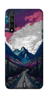 Чехол на Huawei Honor 20 / Nova 5T Нарисованные горы фото 1 из 1