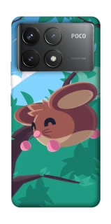 Чехол на Xiaomi Poco F6 Pro Adopt Me Forest Mouse Jump фото 1 из 1