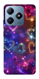 Чохол на Realme C63 Drawn hearts фото 1 з 1