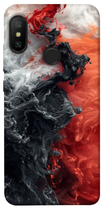 Чохол на Xiaomi Mi A2 Lite / Xiaomi Redmi 6 Pro Black and Red фото 1 з 1