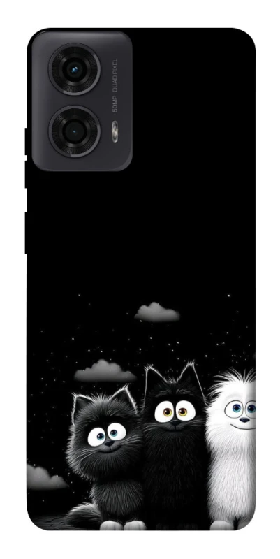 Чехол на Motorola Moto G04 Three Cats фото 1 из 1