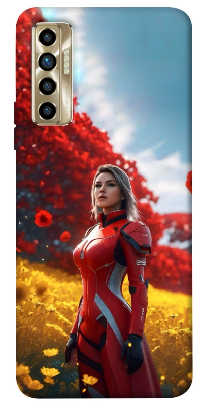Чохол на TECNO Camon 17P Cyber space girl ver.5 фото 1 з 1