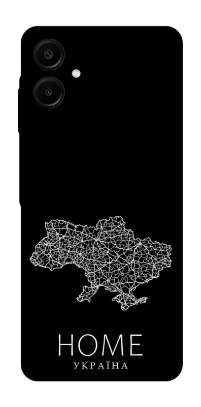 Чохол на Samsung Galaxy A07 Ukraine black map фото 1 з 1