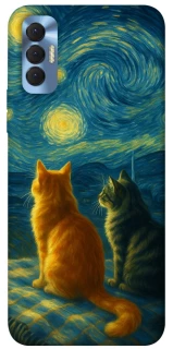 Чохол на TECNO Spark 8P Cats under the stars фото 1 з 1