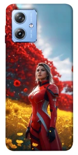 Чехол на Motorola Moto G84 Cyber space girl ver.5 фото 1 из 1