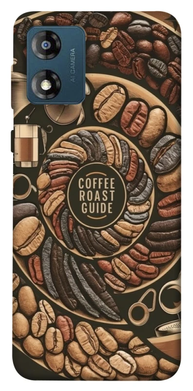 Чохол на Motorola Moto E13 Coffee roast guide фото 1 з 1
