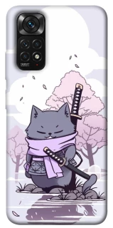 Чохол на Xiaomi Redmi Note 11 (Global) / Note 11S Samurai cat фото 1 Чохол на Xiaomi Redmi Note 11 (Global) / Note 11S Samurai cat фото 1 з 1