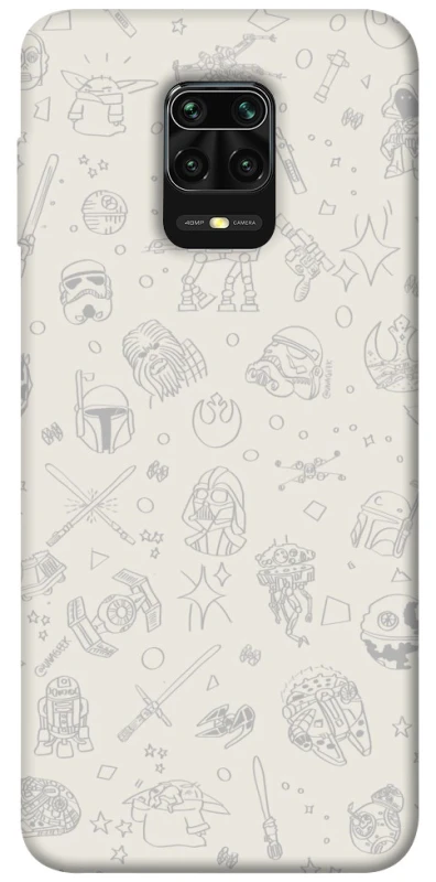 Чехол на Xiaomi Redmi Note 9s / Note 9 Pro / Note 9 Pro Max Star Wars background ver.1 фото 1 из 1