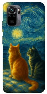 Чохол на Xiaomi Redmi Note 10 / Note 10s Cats under the stars фото 1 Чохол на Xiaomi Redmi Note 10 / Note 10s Cats under the stars фото 1 з 1