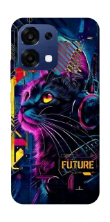 Чехол на Oppo A6 Pro 4G/5G Cyber Cat v2 фото 1 из 2