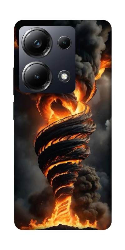 Чехол на Xiaomi Poco M6 Pro 4G Огненный торнадо фото 1 из 1