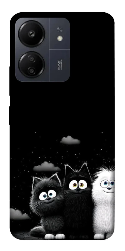 Чохол на Xiaomi Poco C65 Three Cats фото 1 з 1