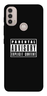 Чохол на Motorola Moto E40 Parental Advisory Label фото 1 з 1