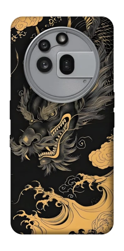 Чохол на Nothing Phone (3a) Pro gold dragon фото 1 з 1