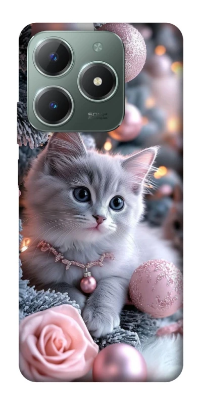 Чохол на Realme C61 Christmas Kitty фото 1 з 1