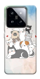 Чохол на Xiaomi 14 Pro Funny Pets ver.2 фото 1 з 1