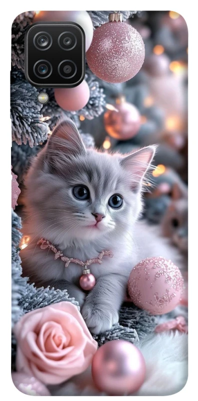Чохол на Samsung Galaxy A12 Christmas Kitty фото 1 з 1