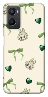 Чехол на Oppo A96 Labubu Green Heart фото 1 из 1