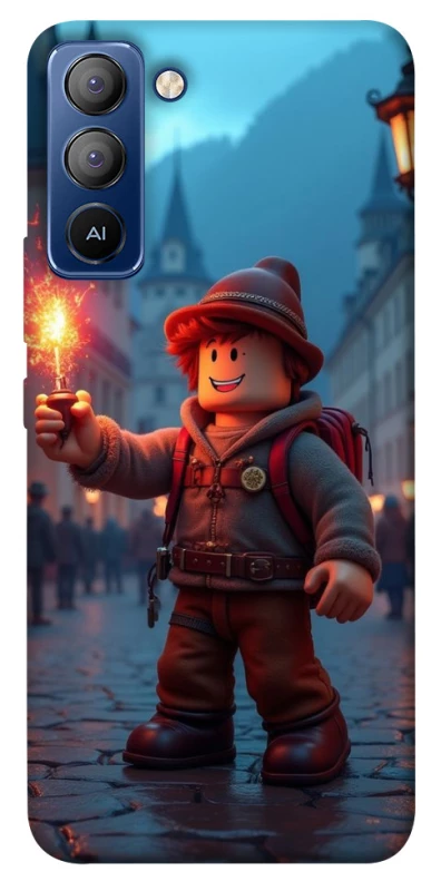 Чохол на TECNO Pop 5 LTE Roblox Fire Logo Blue Flames фото 1 з 1