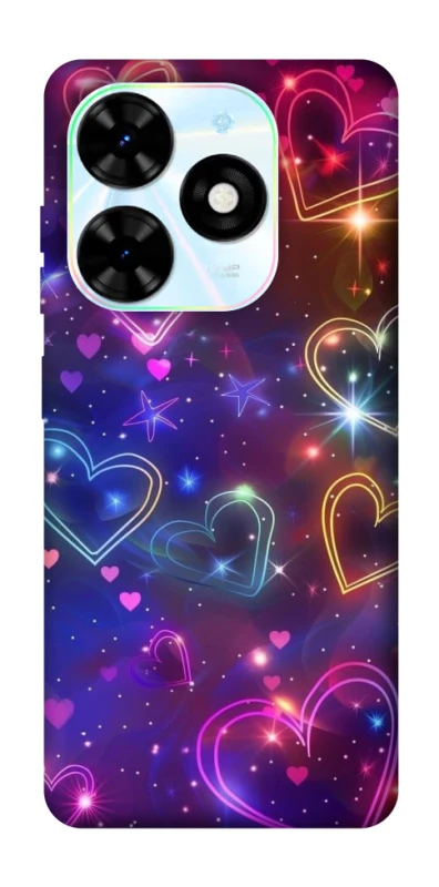 Чохол на TECNO Spark Go 2024 Drawn hearts фото 1 з 1