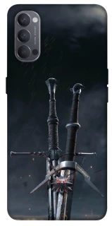 Чехол на Oppo Reno 4 Мечи Ведьмака фото 1 из 1