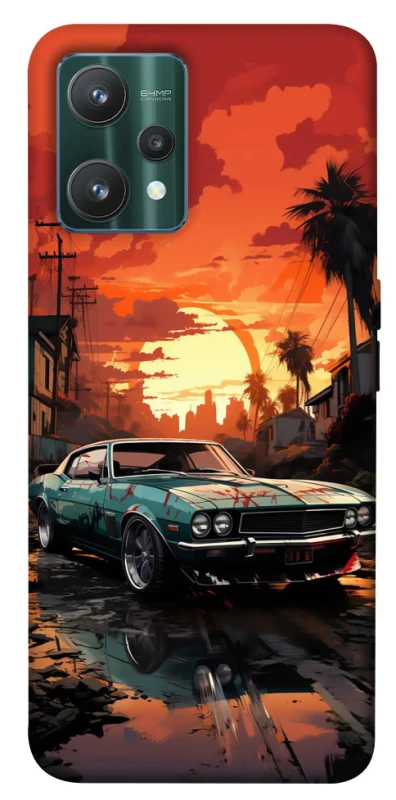Чехол на Realme 9 Pro Car at sunset фото 1 из 1